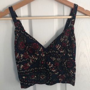 Floral crop top